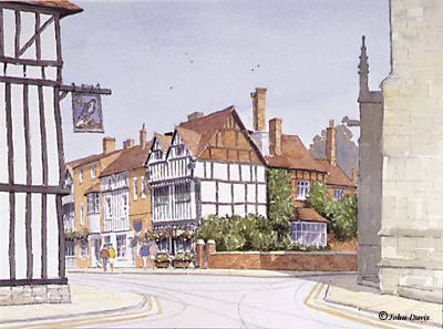 New Place (viewed from The Guild)
  A Watercolour by John Davis (C)