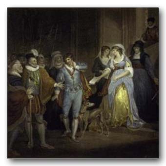 Francis Wheatley (after) British 1747 - 1801.
Shakespeare - All's Well That Ends well - Act V, Scene III., 18th - 19th century.