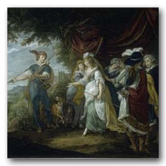 William Hamilton (after) English, 1751 - 1801.
Shakespeare - Love's Labor Lost ,-Act IV, Scene I., 18th - 19th century.