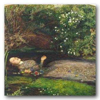 Millais, Sir John Everett, Bt 1829-1896 
Ophelia 1851-1852
