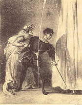 Act III, scene iv. The murder of Polonius. No date.