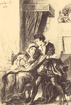 Act III, scene iv. Hamlet and Gertrude. 1834.<i></i>