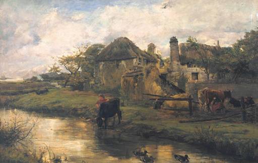 Hook, James Clarke 1819-1907 
British
The Stream 1885
Oil on canvas 
support: 921 x 1511 mm
painting
Presented by the Trustees of the Chantrey Bequest 1885
