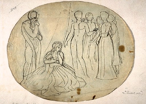 Stothard, Thomas 1755-1834 
British 
King John and Constance 
Pencil and pen and ink on paper 
support: 226 x 282 mm
on paper, unique
Purchased as part of the Opp� Collection with assistance from the National Lottery through the Heritage Lottery Fund 1996